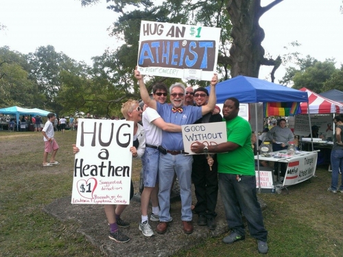 Hug an Atheist Triangle Freethought Society