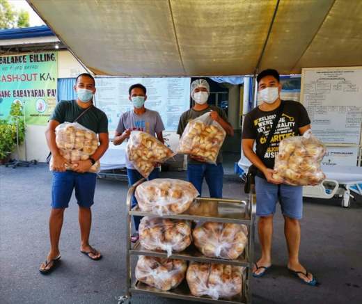 HAPI distributes bread in Zambales province.